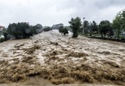 سیلاب وحشتناک در مشهد و قطع برق