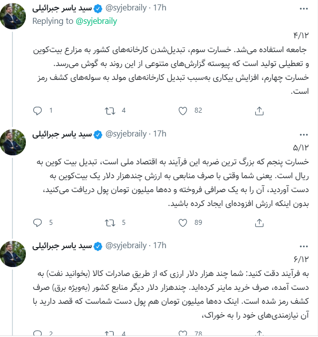 استخراج رمزارز برای اقتصاد کشور مفید است؟ / یاسر جبرائیلی