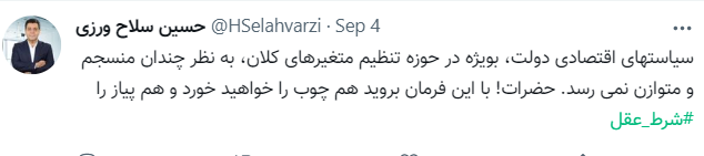 هم چوب را میخورید هم پیاز / حسین سلاحورزی