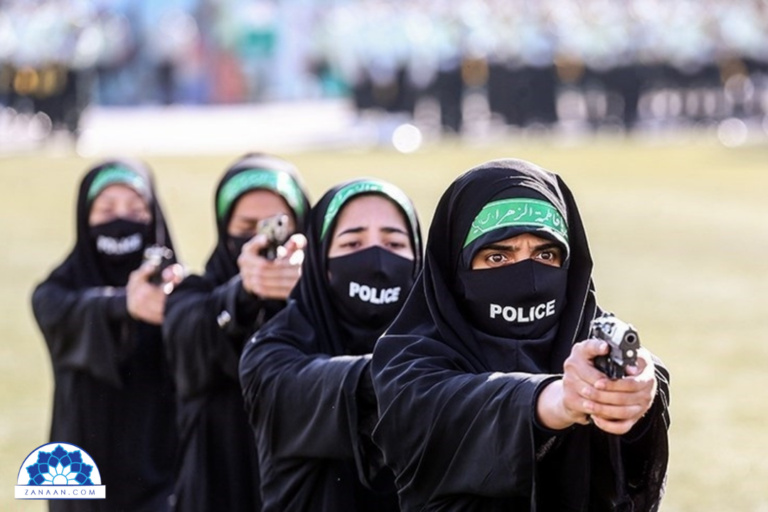 ورود یگان‌های ویژه پلیس زن در مواجهه با معترضان