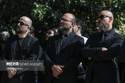 پسران امین تارخ در مراسم خاکسپاری پدرشان + عکس