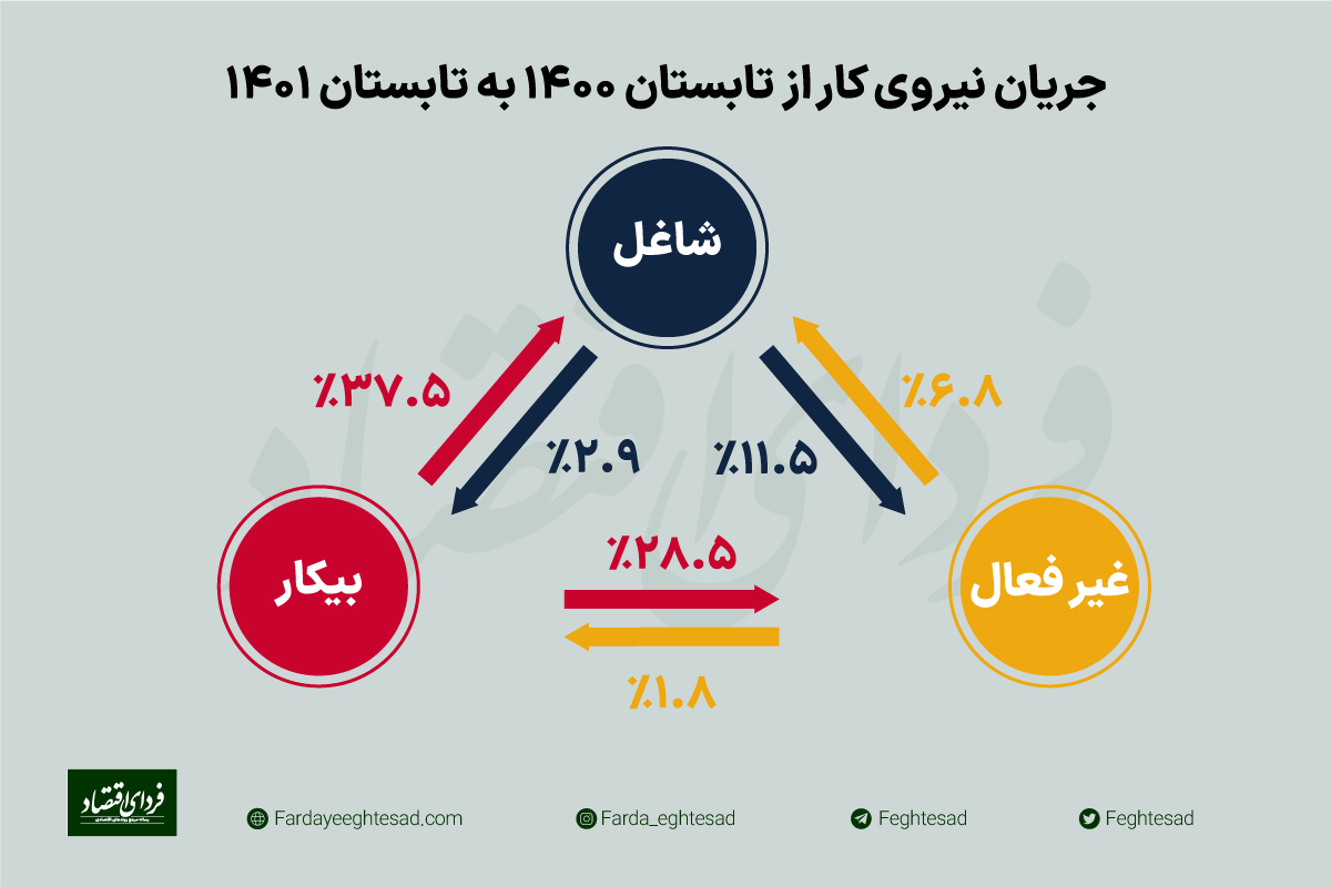 انعکاس ناامیدی در بازار کار 