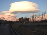 ظهور ابرهای فوق‌العاده عجیب در آسمان خلخال! + عکس