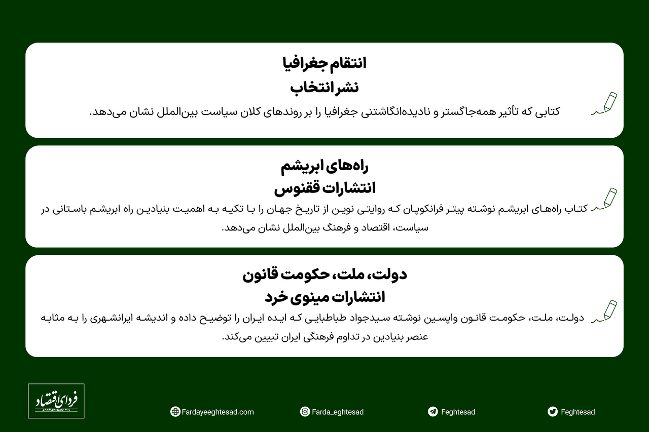 کتابهای پیشنهادی ۵ صاحبنظر روابط بینالملل برای نوروز ۱۴۰۲- قسمت دوم