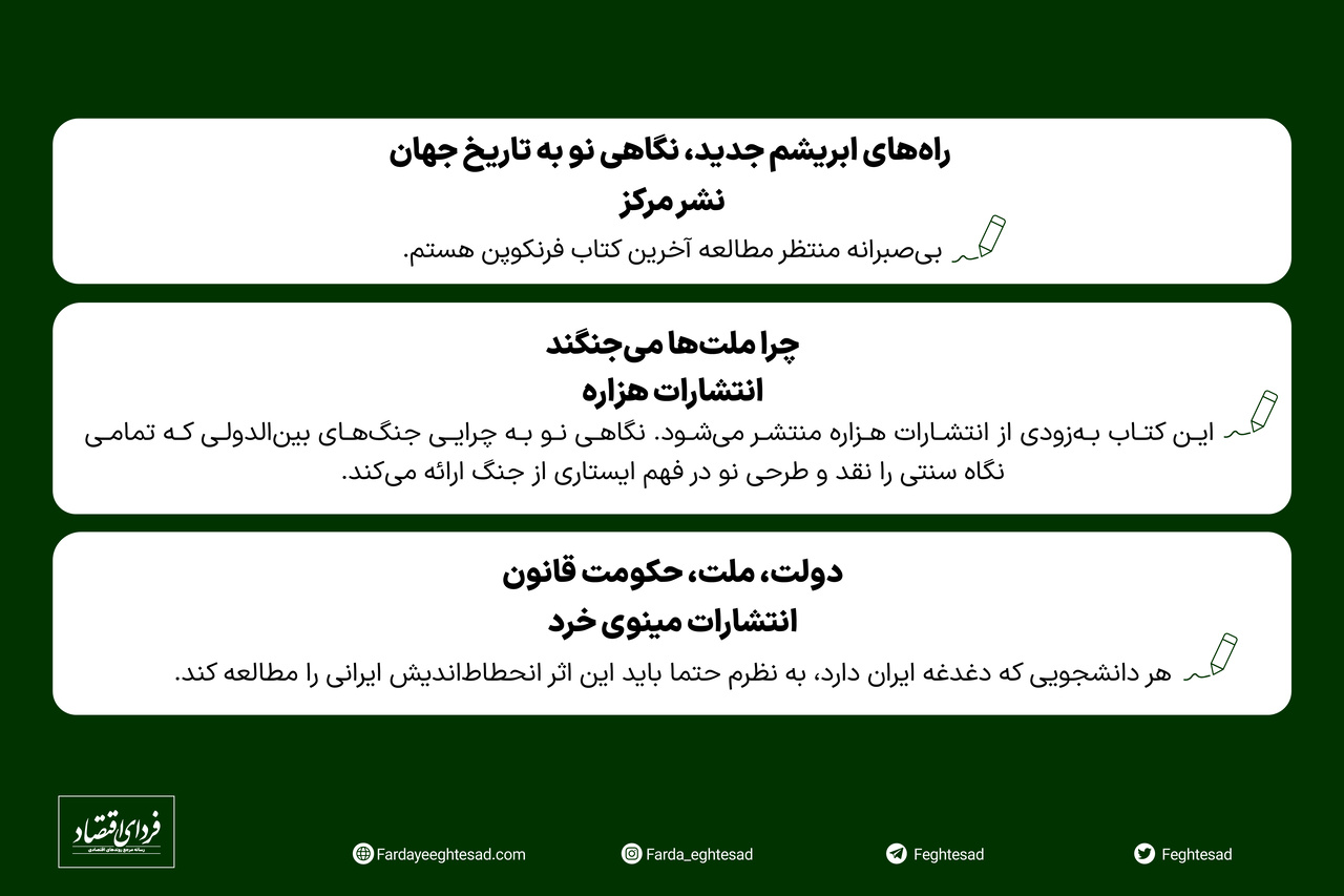 کتابهای پیشنهادی ۵ صاحبنظر روابط بینالملل برای نوروز ۱۴۰۲- قسمت سوم