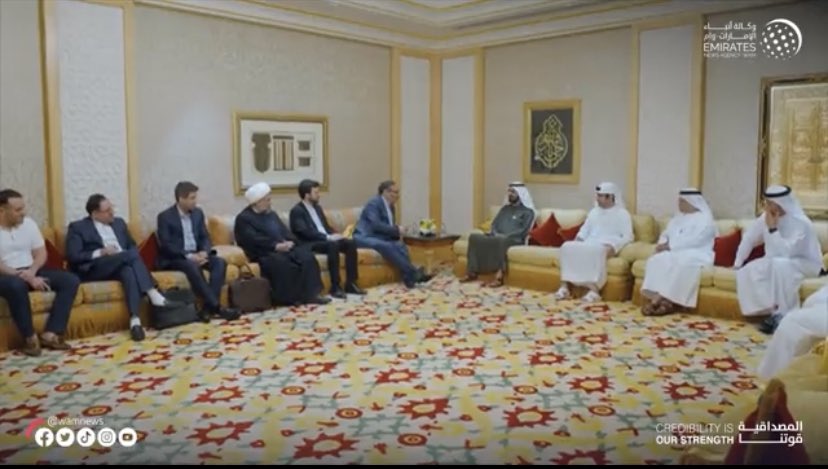 دیپلمات‌های ایرانی با تیپ اسپورت به دیدن حاکم دوبی رفتند؟ + عکس