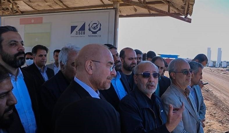 دیدار رئیس مجلس شورای اسلامی از شرکت فولاد زرند ایرانیان