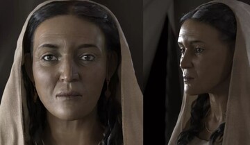 زن عرب ۲ هزار سال پیش این شکلی بود+ عکس