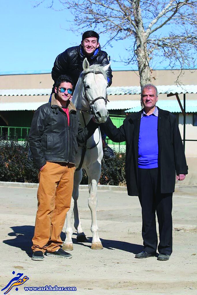 سردار آزمون راز قیمت اسبهای خود را افشا کرد+ عکس نوجوانی
