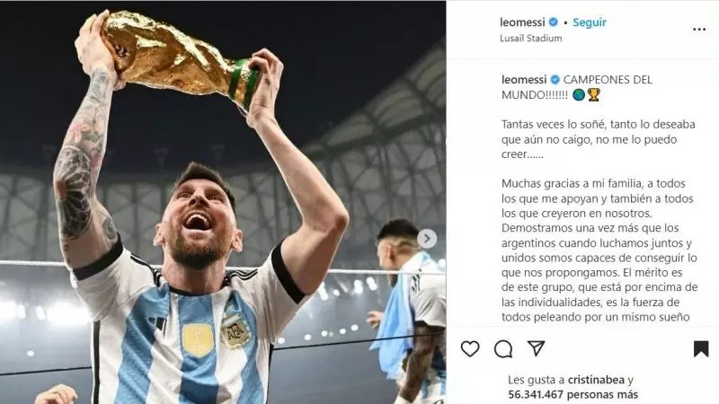 مسی رکورد تخم مرغ را شکست؛ بیشترین لایک تاریخ اینستاگرام