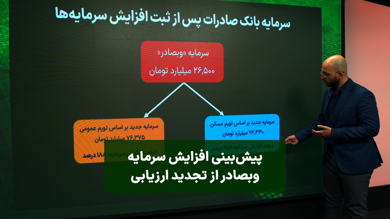 پیش بینی افزایش سرمایه «وبصادر» از تجدید ارزیابی