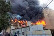 فوری/ جزییات آتش‌سوزی در هتل‌ زائران ایرانی در نجف + فیلم