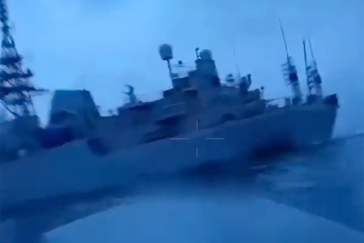 حمله انتحاری اوکراین به یک کشتی باری روسیه