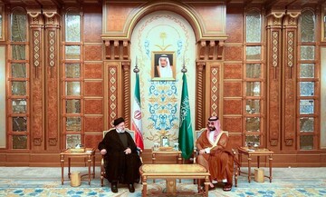 بن سلمان با رئیسی دیدار کرد + تصویر