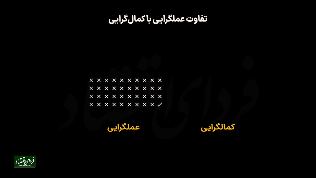 تفاوت عملگرایی با کمالگرایی تفاوت عملگرایی با کمالگرایی