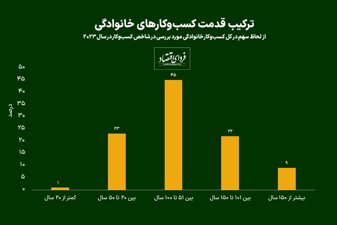 مشاغل خانوادگی به چه صنعتی گرایش دارند؟