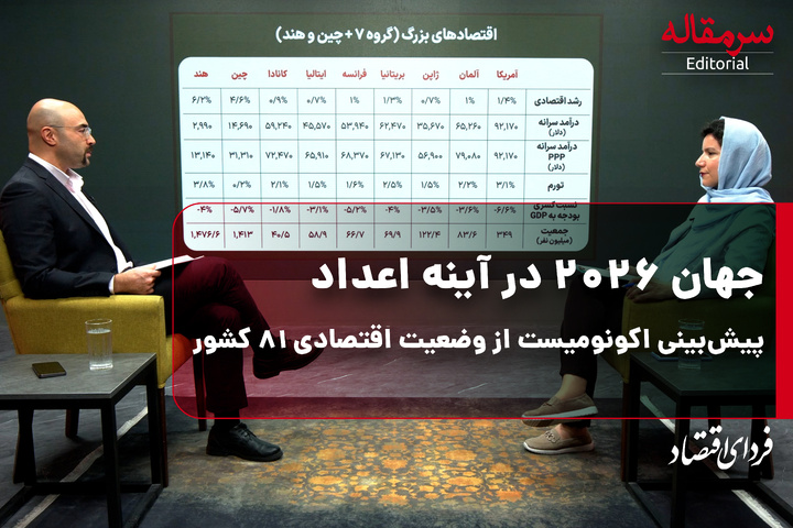 جهان ۲۰۲۶ در آینه اعداد؛ پیش‌بینی اکونومیست از وضعیت اقتصادی ۸۱ کشور