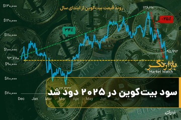 سود بیت‌کوین در ۲۰۲۵ دود شد