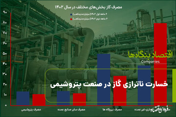 خسارت ناترازی گاز در صنعت پتروشیمی
