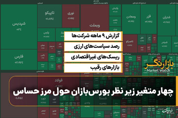 چهار متغیر زیر نظر بورس‌بازان حول مرز حساس