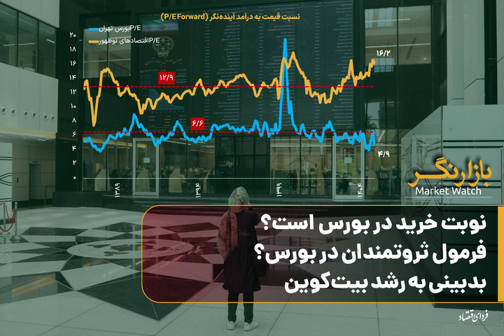 نوبت خرید در بورس است؟/ فرمول ثروتمندان در بورس؟/ بدبینی به رشد بیت‌کوین