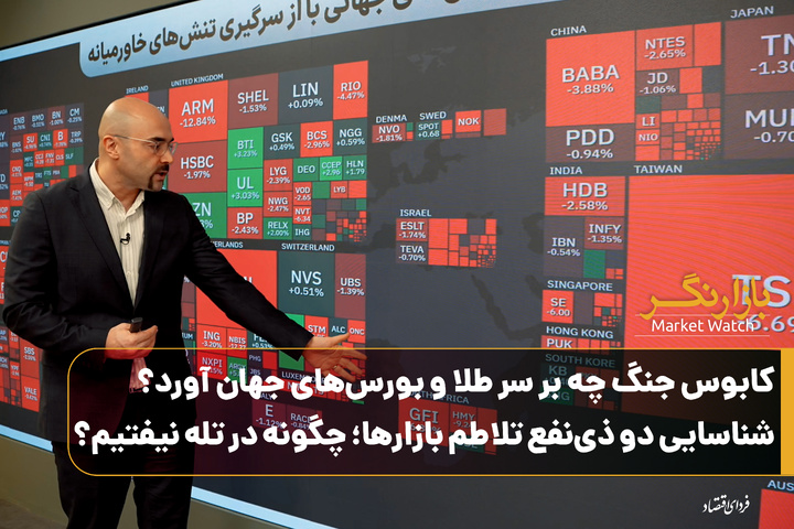 کابوس جنگ چه بر سر طلا و بورس‌های جهان آورد؟/ شناسایی دو ذی‌نفع تلاطم بازارها؛ چگونه در تله نیفتیم؟