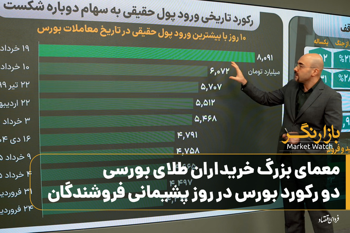 معمای بزرگ خریداران طلای بورسی/ دو رکورد بورس در روز پشیمانی فروشندگان