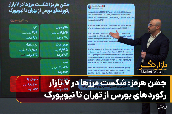جشن هرمز؛ شکست مرزها در ۷ بازار/ رکوردهای بورس از تهران تا نیویورک