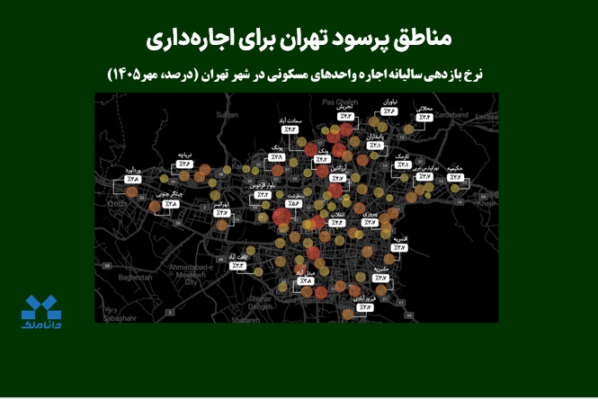 مناطق پرسود تهران برای اجاره‌داری